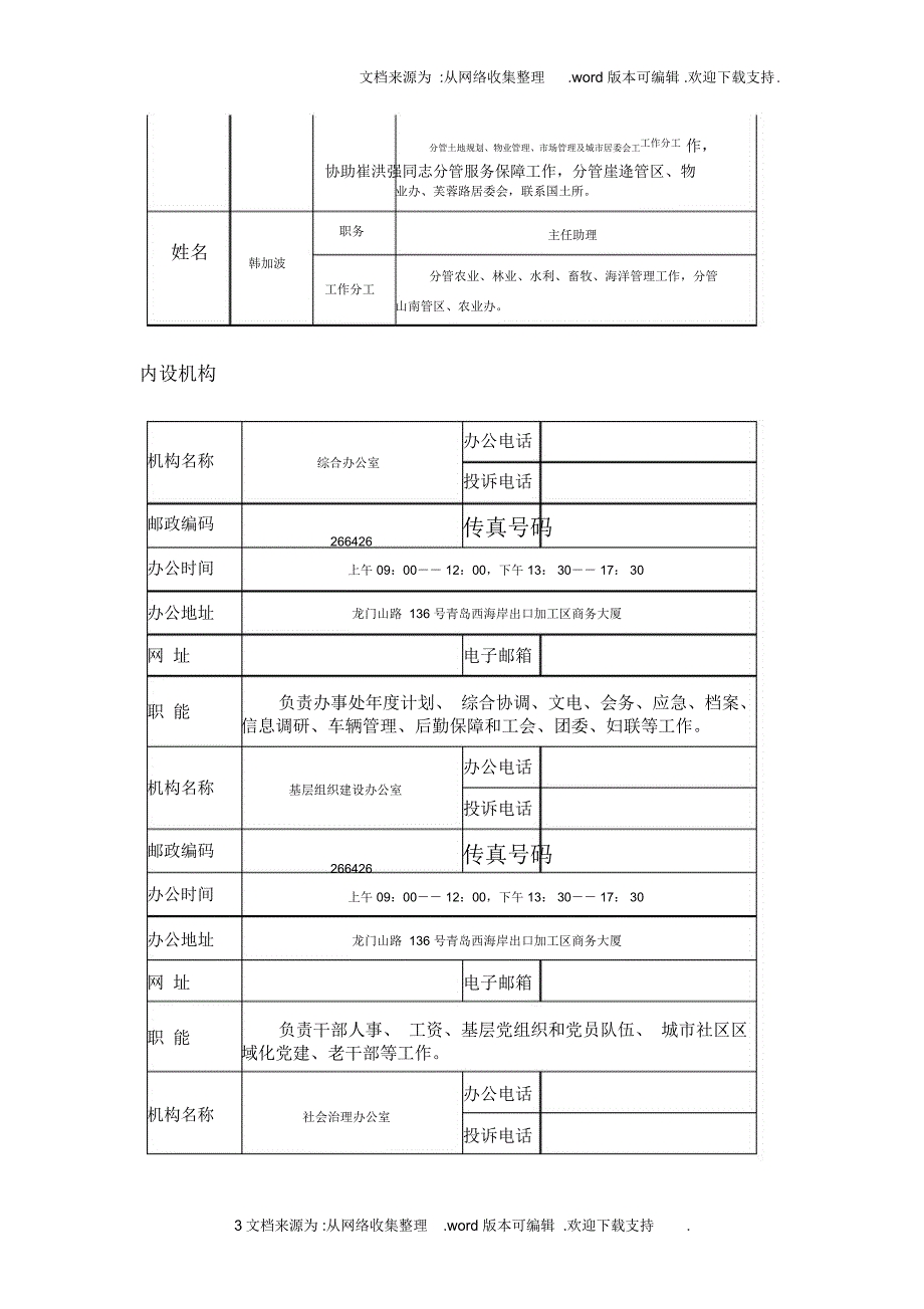 红石崖街道机构信息_第3页