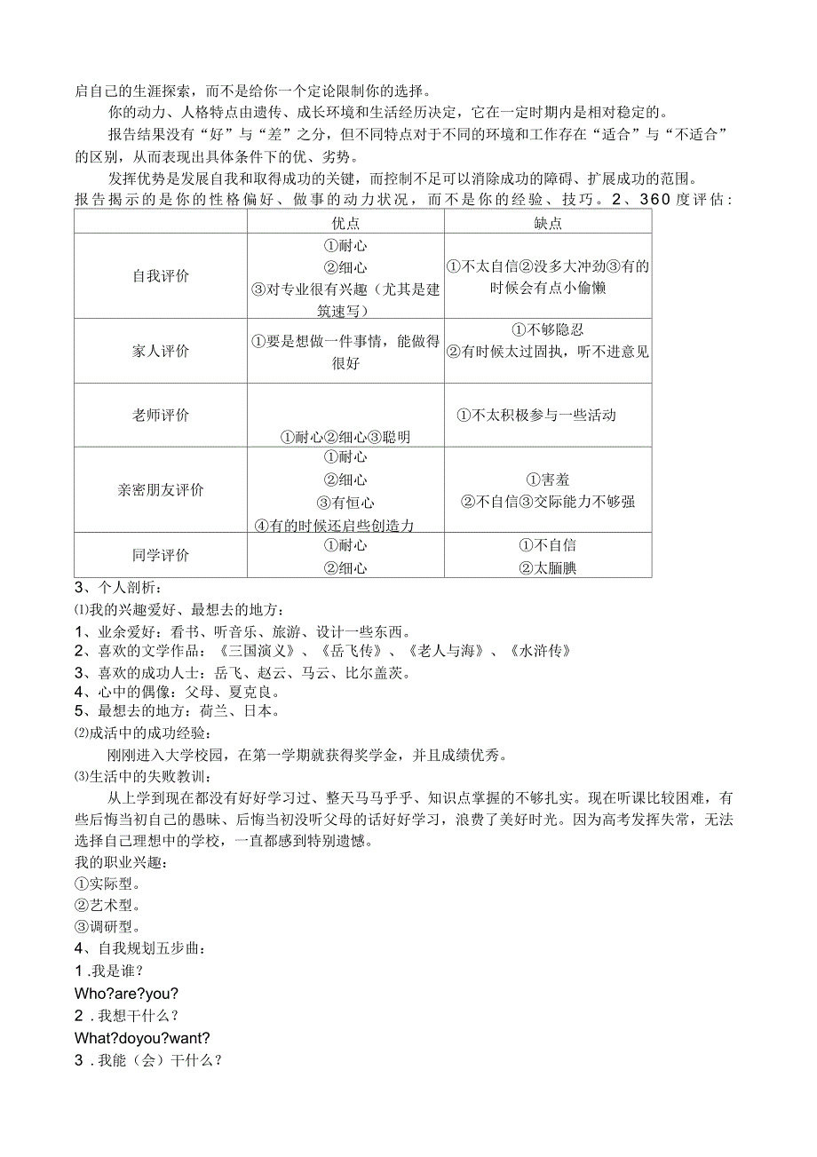 环艺职业生涯规划书_第4页