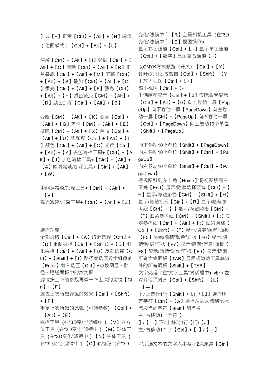 PS快捷键大全_第3页