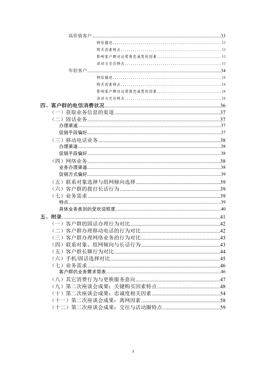 电信：公众、家庭客户调细分项目资料_第4页