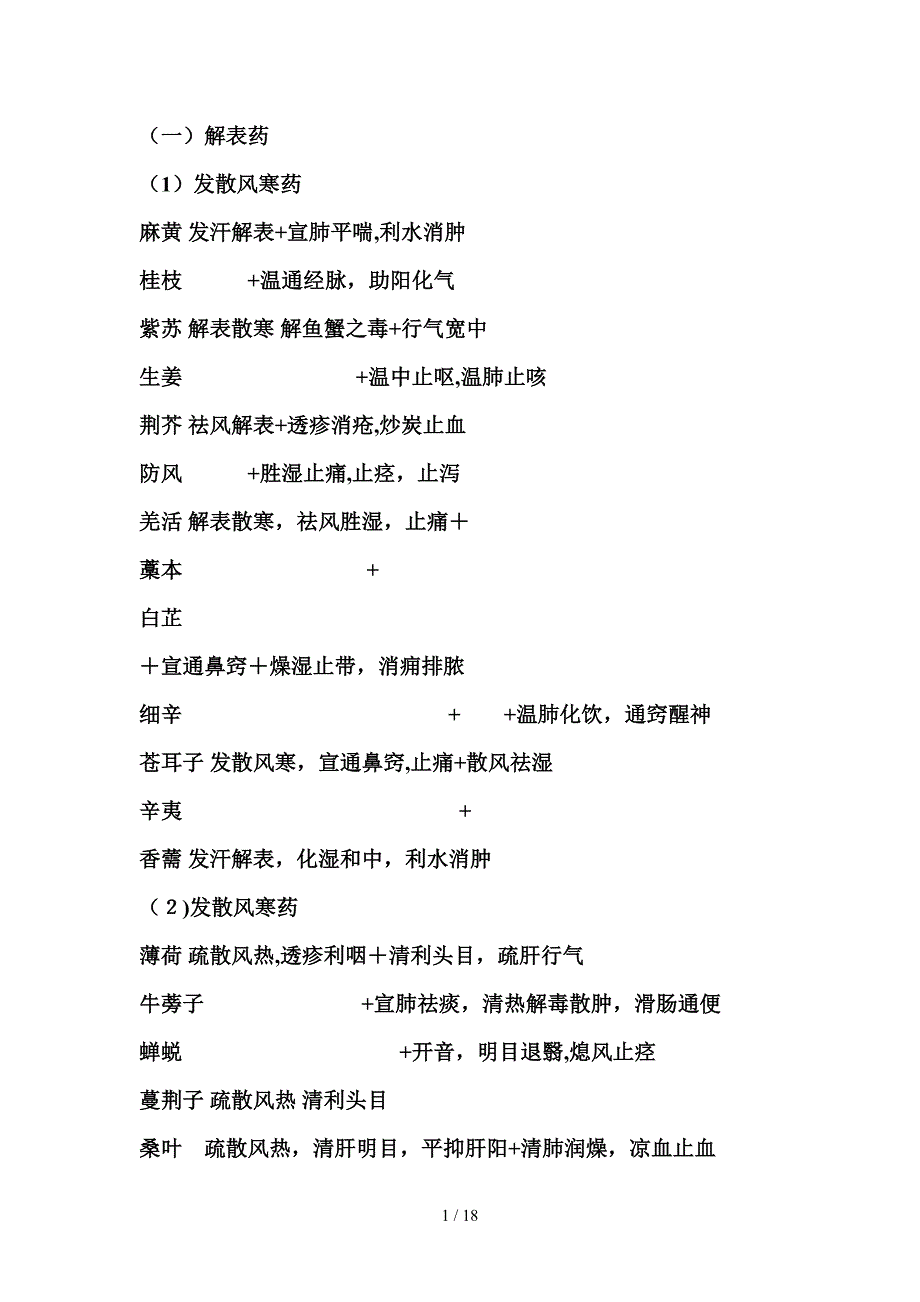 巧记中药功效_第1页
