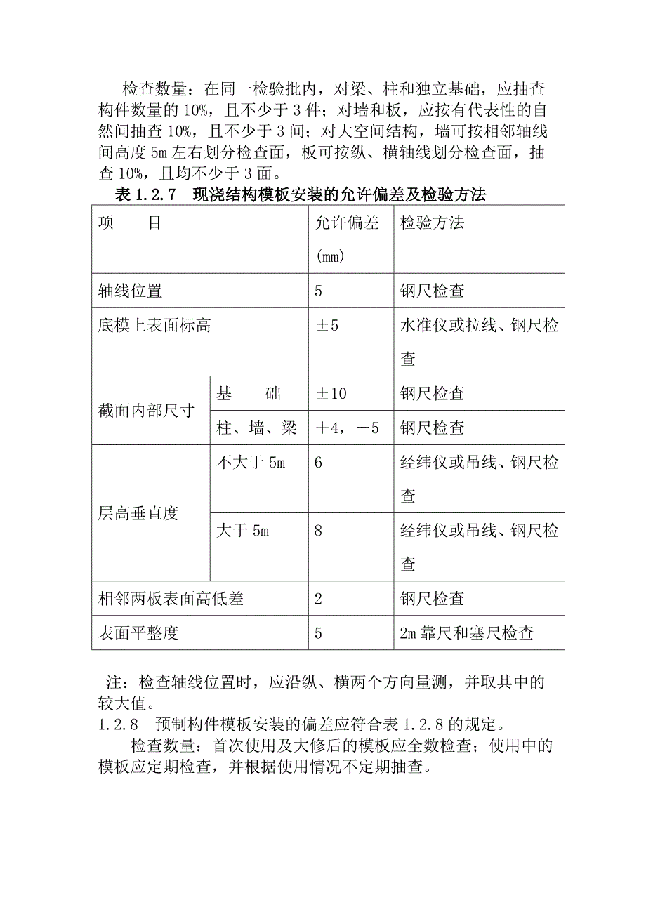 模板工程质量验收标准_第3页