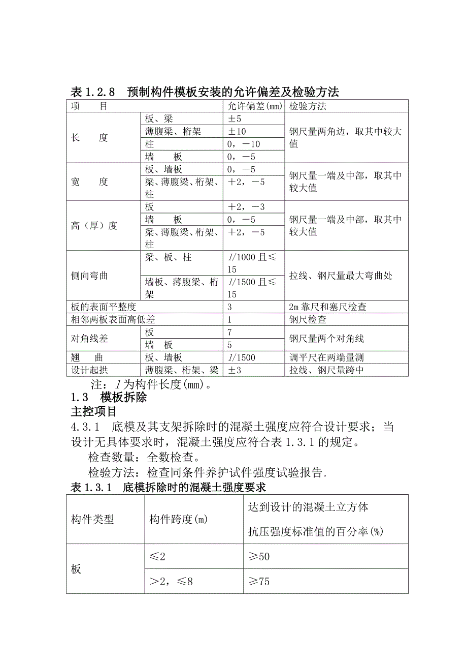 模板工程质量验收标准_第4页