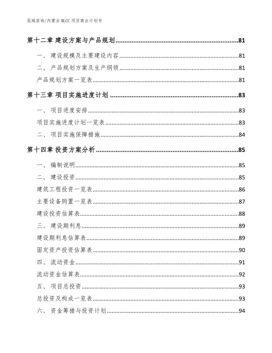 内蒙古MLCC项目商业计划书（模板）_第5页