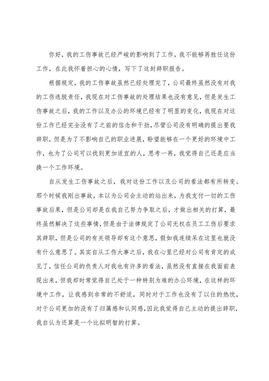 关于简单辞职报告汇总八篇.docx_第5页