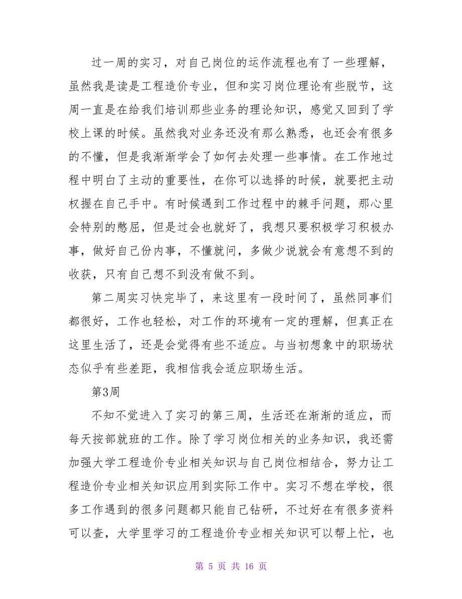 造价实习周记范文.doc_第5页