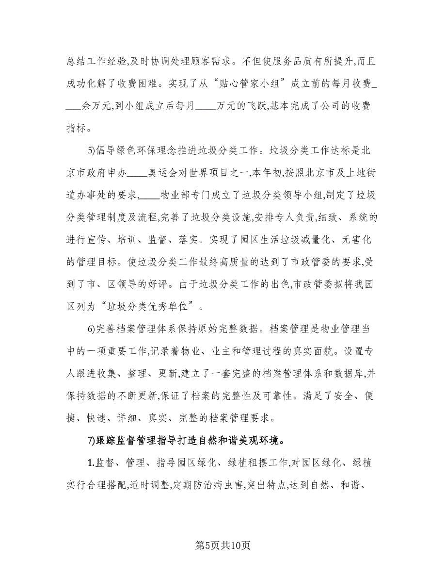 项目经理个人年终工作总结心得参考范本（三篇）.doc_第5页