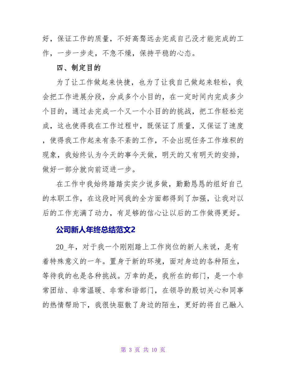 公司新人年终总结范文四篇_第3页