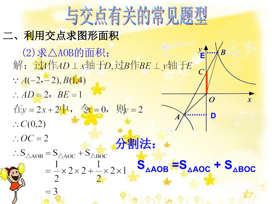 R-反比例函数与一次函数的交点及相关面积问题-2--华师版_第4页