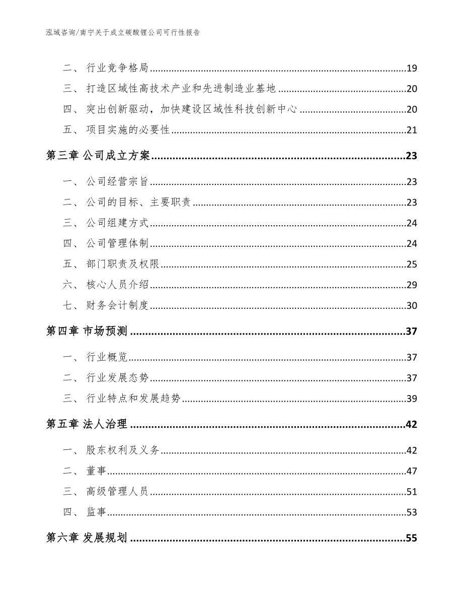 南宁关于成立碳酸锂公司可行性报告_范文_第4页