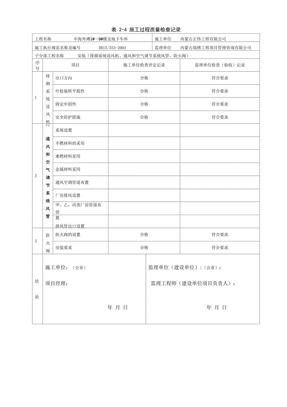 防排烟系统施工检查记录汇总_第5页