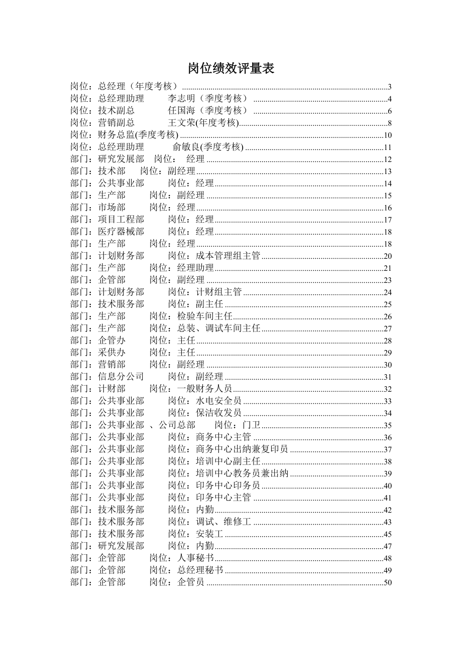 公司绩效考核文件最终版_第1页