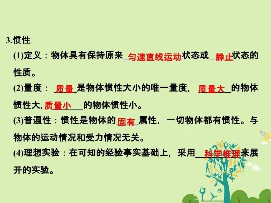 创新设计浙江鸭高考物理总复习第3章牛顿运动定律第1课时牛顿第一定律牛顿第三定律课件_第5页