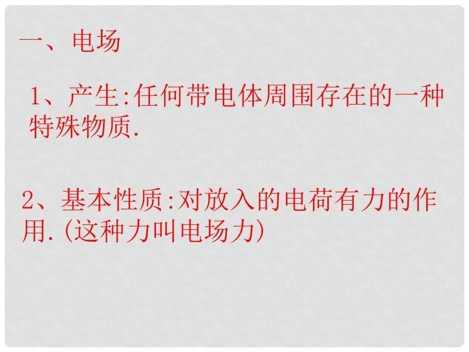 （新课标）高中物理同步精品组合包（课件、教案、习题、学案、素材5合1）：《电场强度》《电场强度》精品课件_第5页