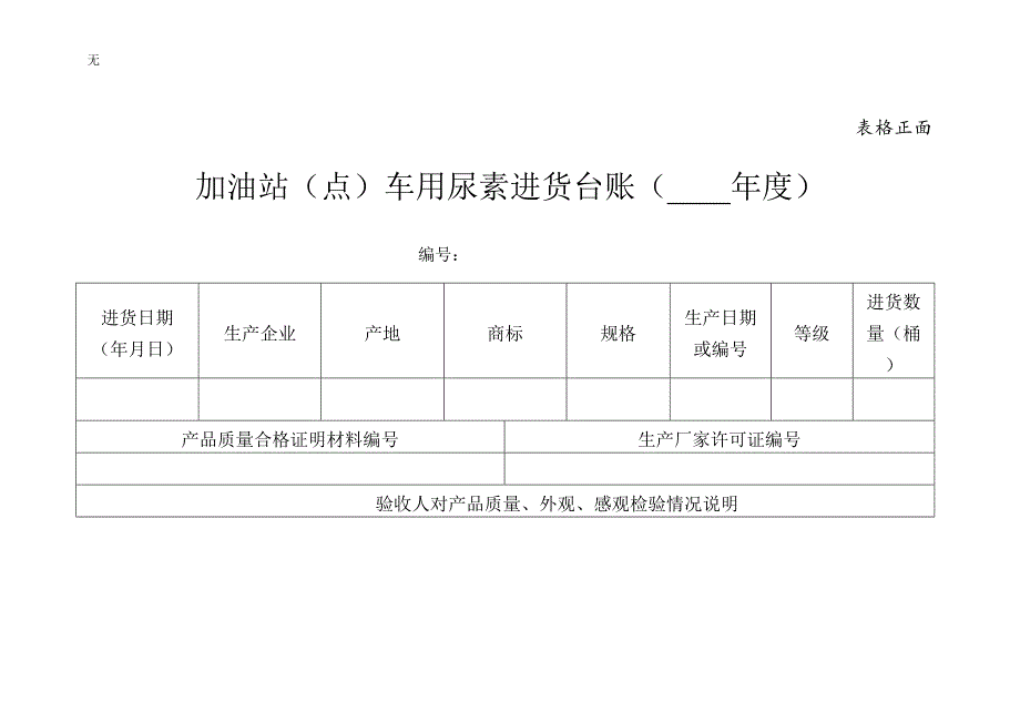 加油站(点)车用尿素进货台账_第3页