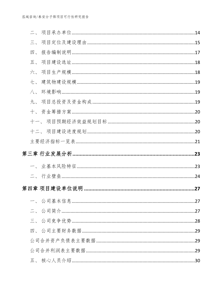 泰安分子筛项目可行性研究报告参考模板_第4页