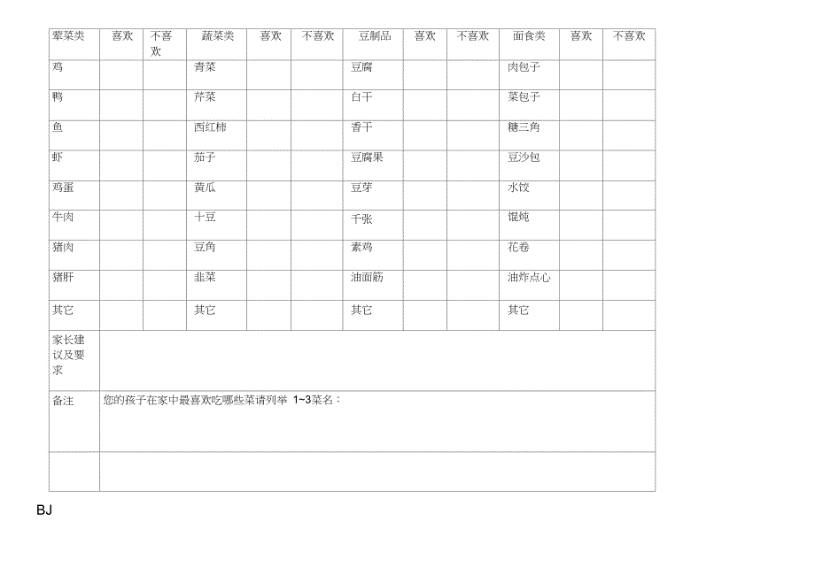 幼儿园实用常用表格_第2页