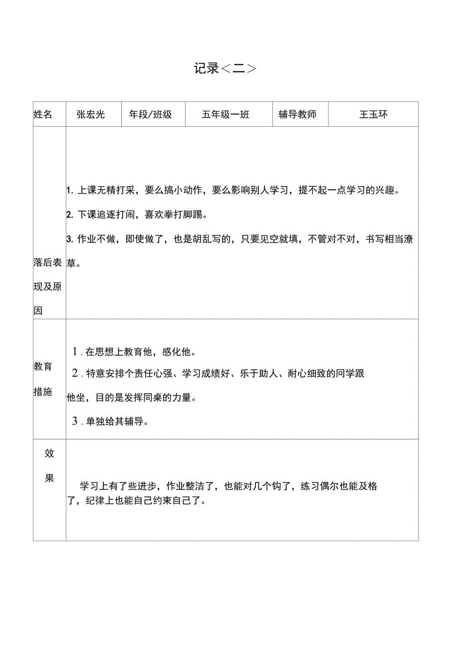 后进生辅导计划、记录、总结_第5页