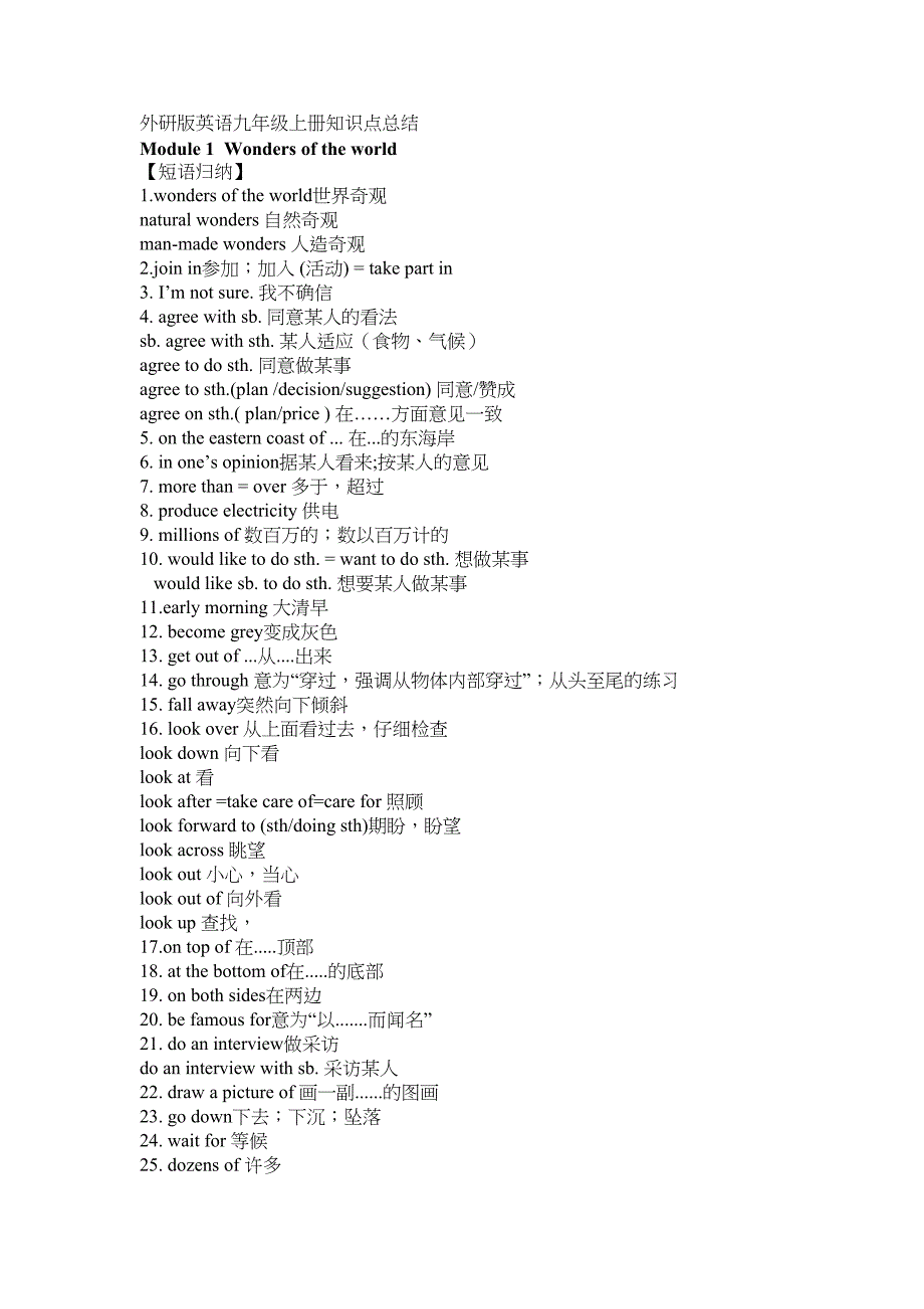 外研版九年级英语上册知识点总结_第2页