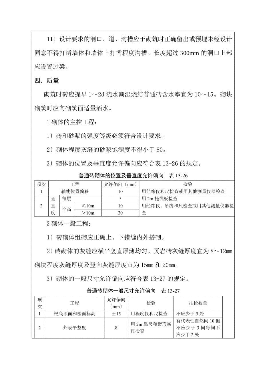 填充墙砌体工程技术交底4_第5页