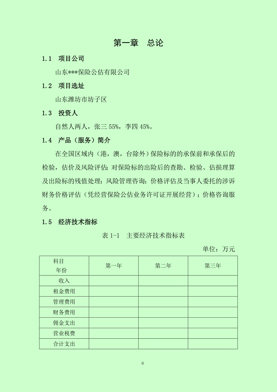 保险公估有限公司可行性研究报告_第4页