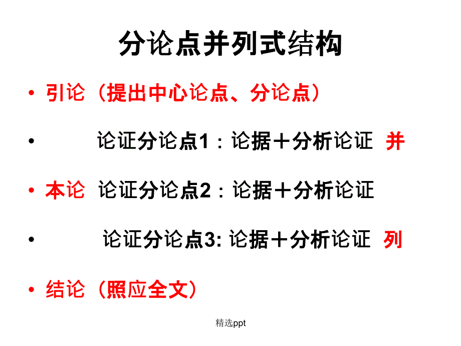 议论文训练二之并列式分论点_第3页