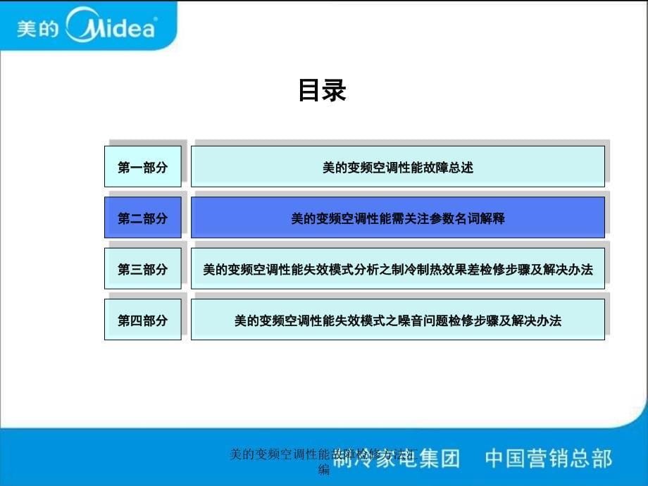 美的变频空调性能故障检修方法汇编课件_第5页