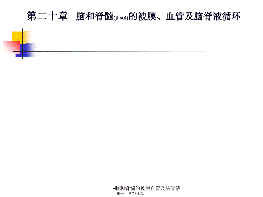 脑和脊髓的被膜血管及脑脊液课件_第1页