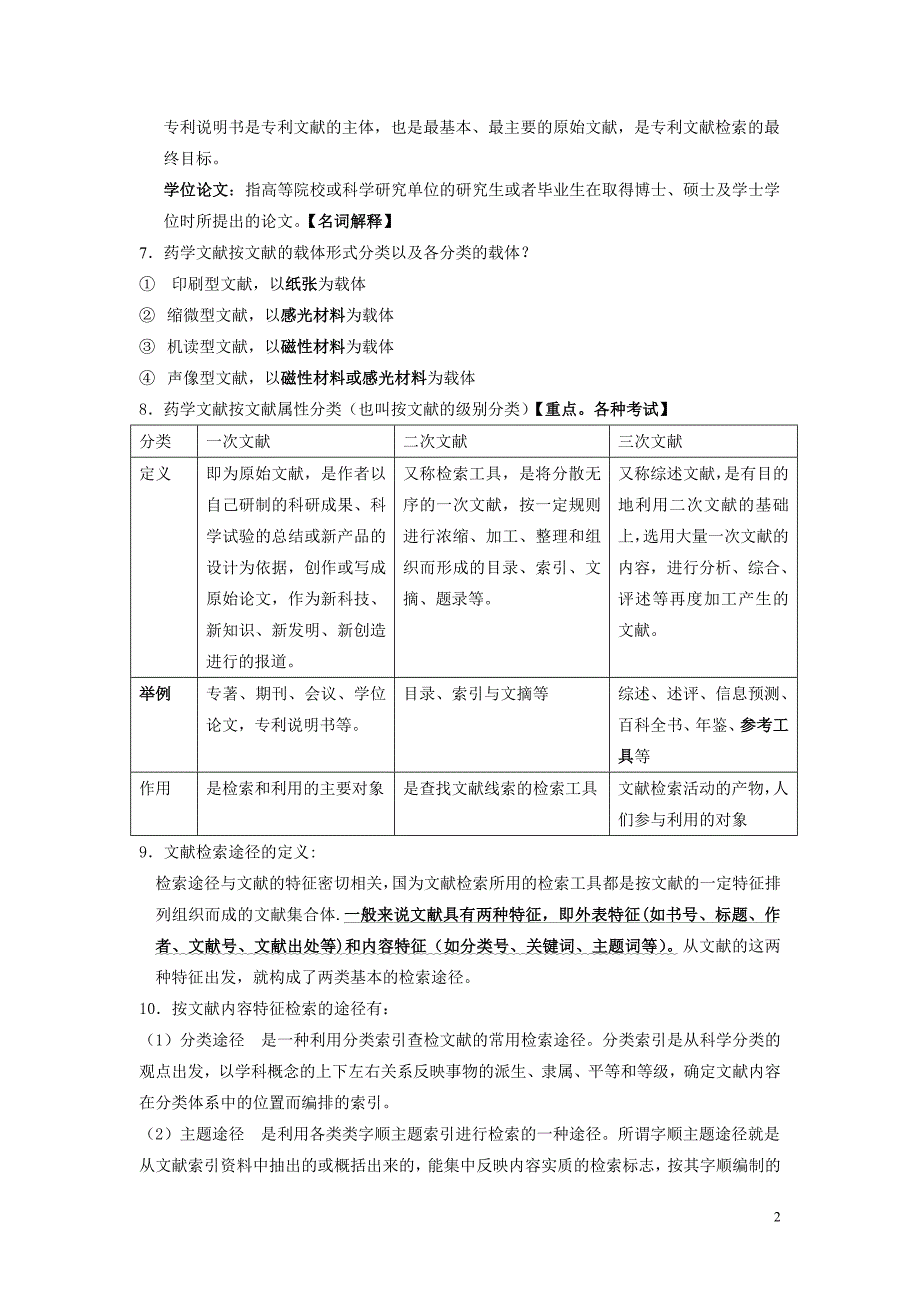 药学文献检索复习重点_第2页