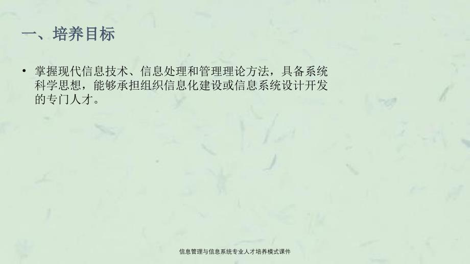 信息管理与信息系统专业人才培养模式课件_第2页