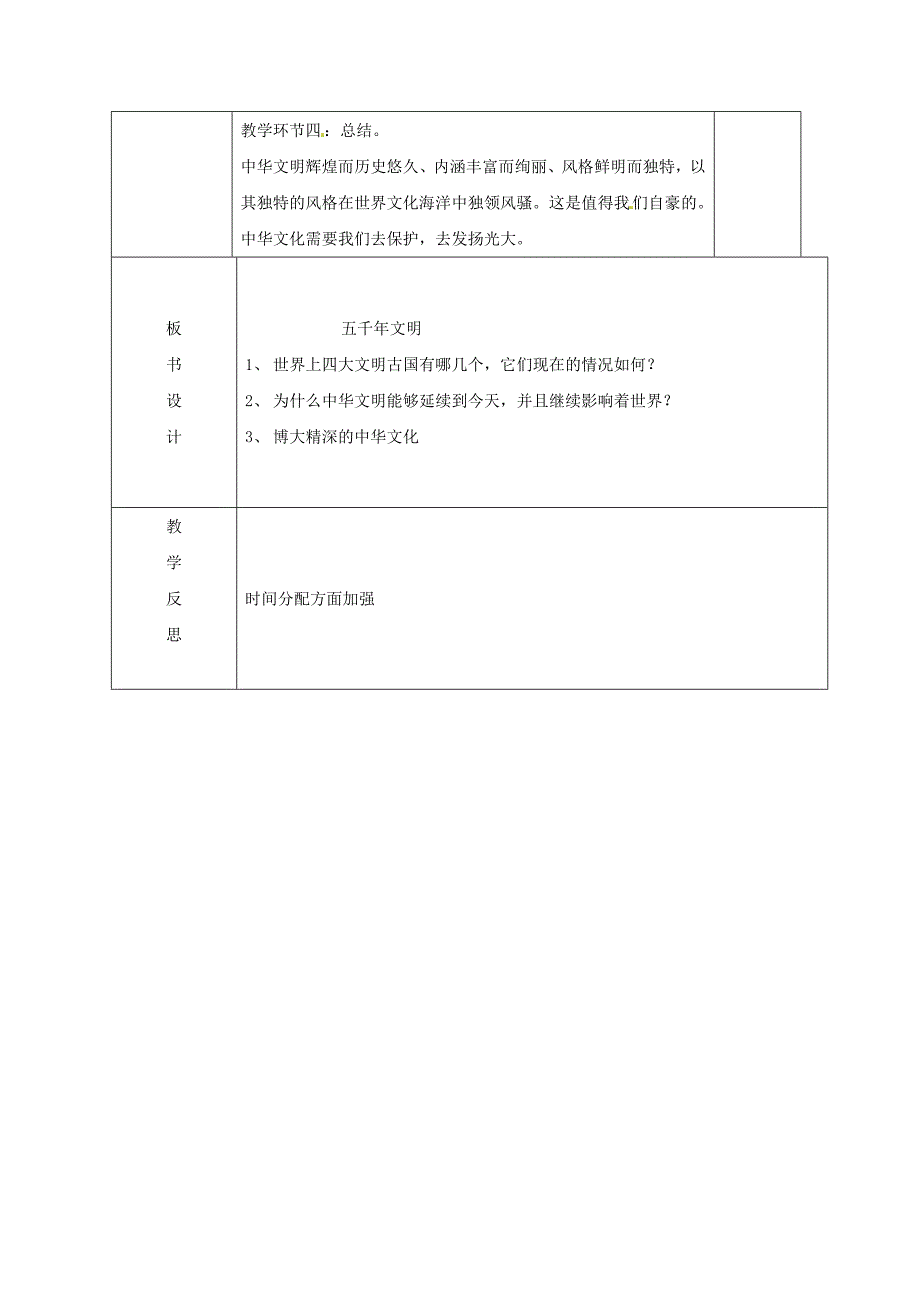 九年级政治历史的足迹五千年文明教案教科版.doc_第3页