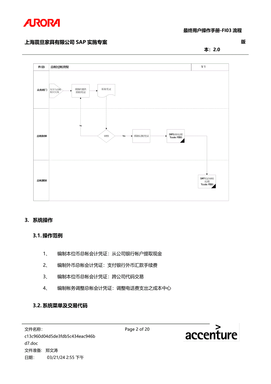 第三章FI03总帐过帐流程_第2页