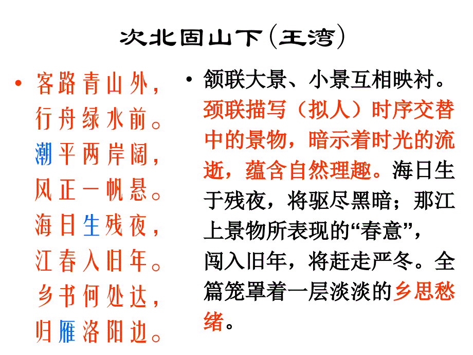 苏教版七年级上册古诗赏析课件_第2页