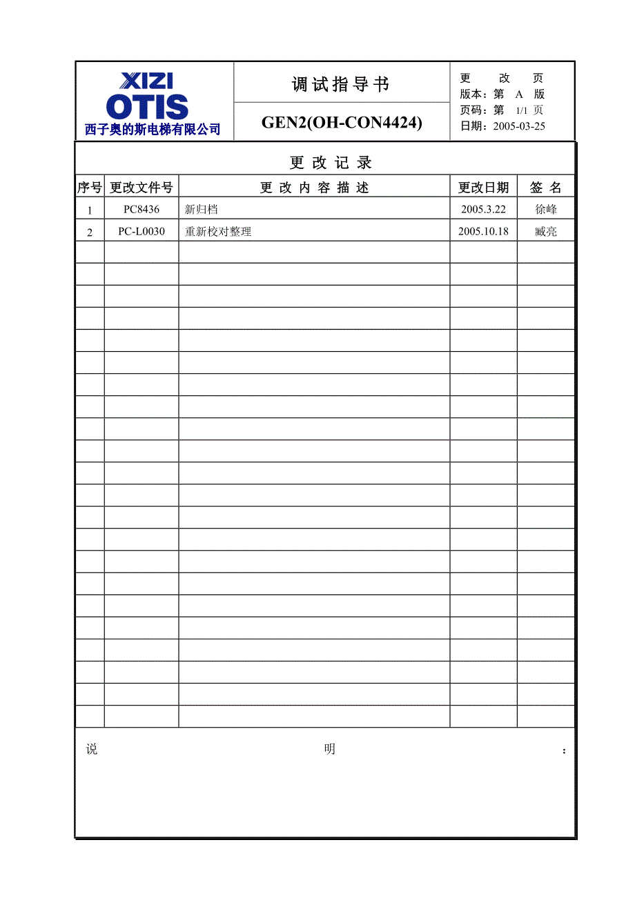 XAA27084AN-GEN2(OH-CON4423)调试指导书_第2页