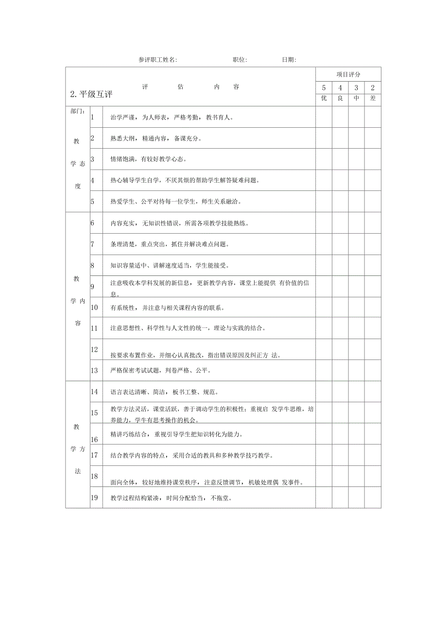 高校教师绩效考核方案_第3页