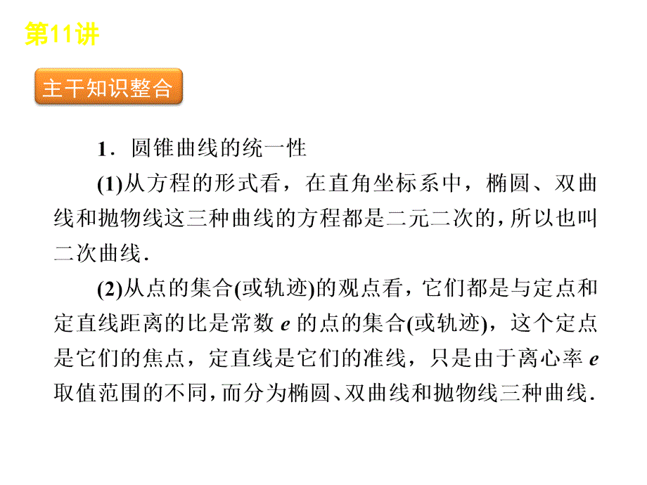 总复习章节课件11圆锥曲线定义、_第2页