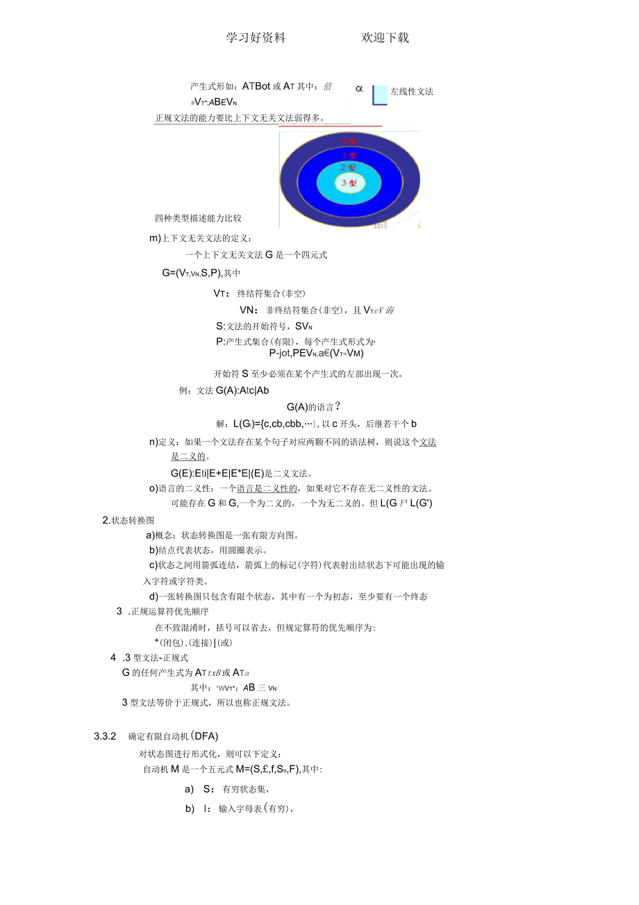 《编译原理》复习要点_第4页