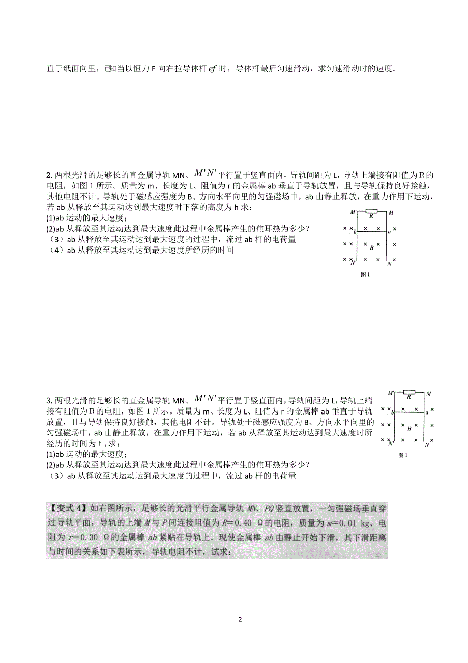 电磁感应中的单杆模型_第2页