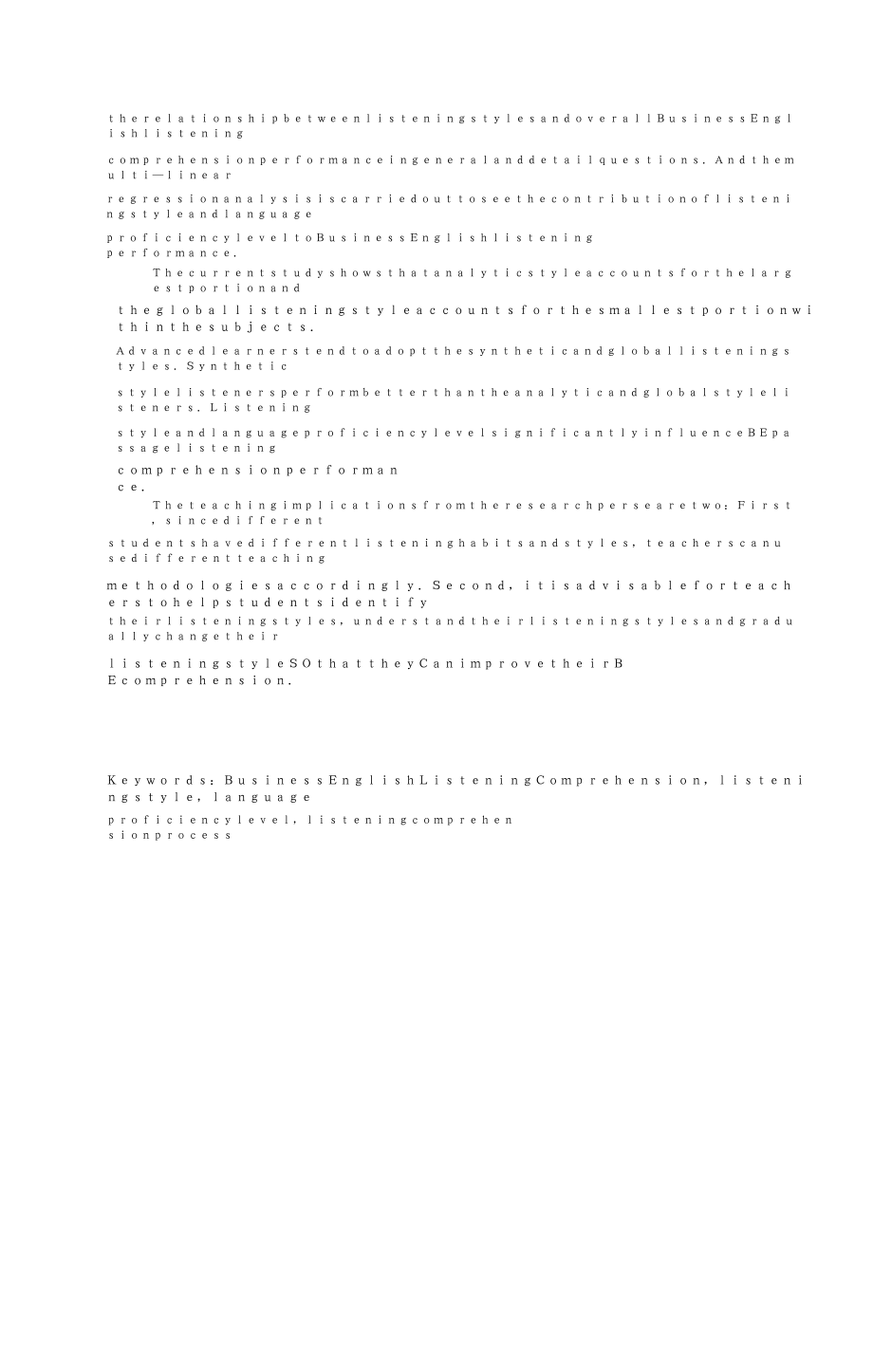 听力风格对非英语专业学生商务英语短文听力理解的比较性分析_第4页