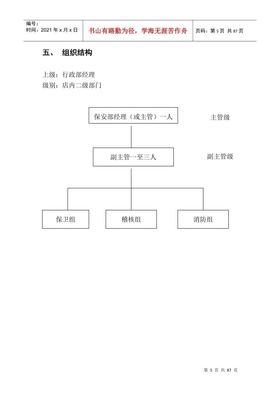 北京华联综合超市有限公司营运规范-保安手册_第5页