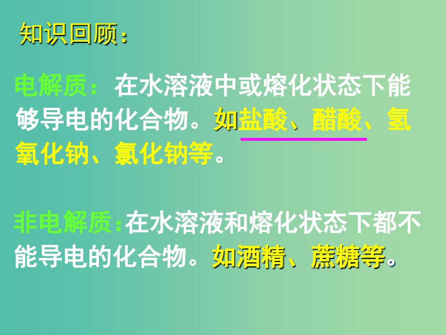 高中化学 3.1《弱电解质的电离》课件2 新人教版选修4.ppt_第3页