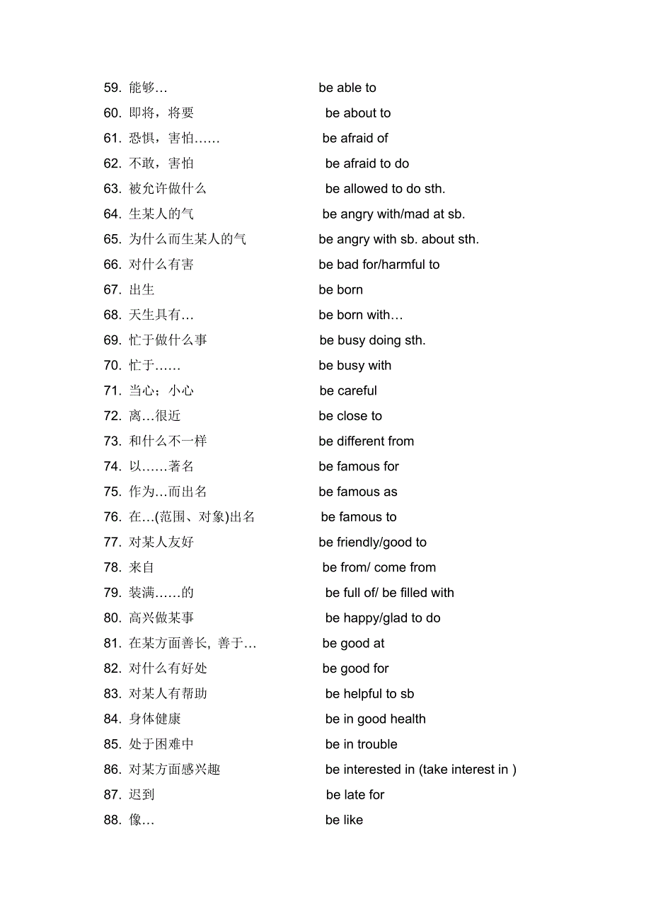 2017初中英语词组-呕心沥血总结_第3页