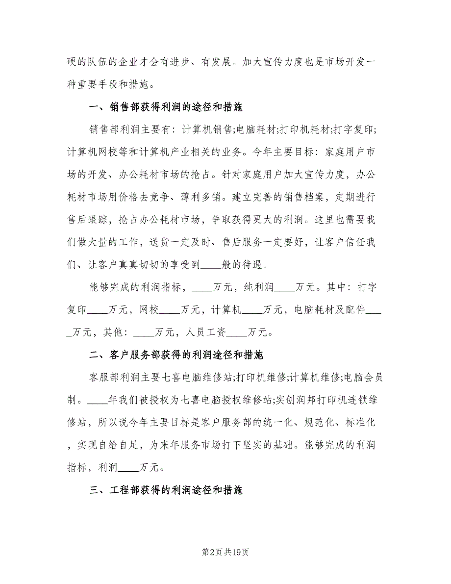 电脑销售人员年度工作计划（八篇）.doc_第2页