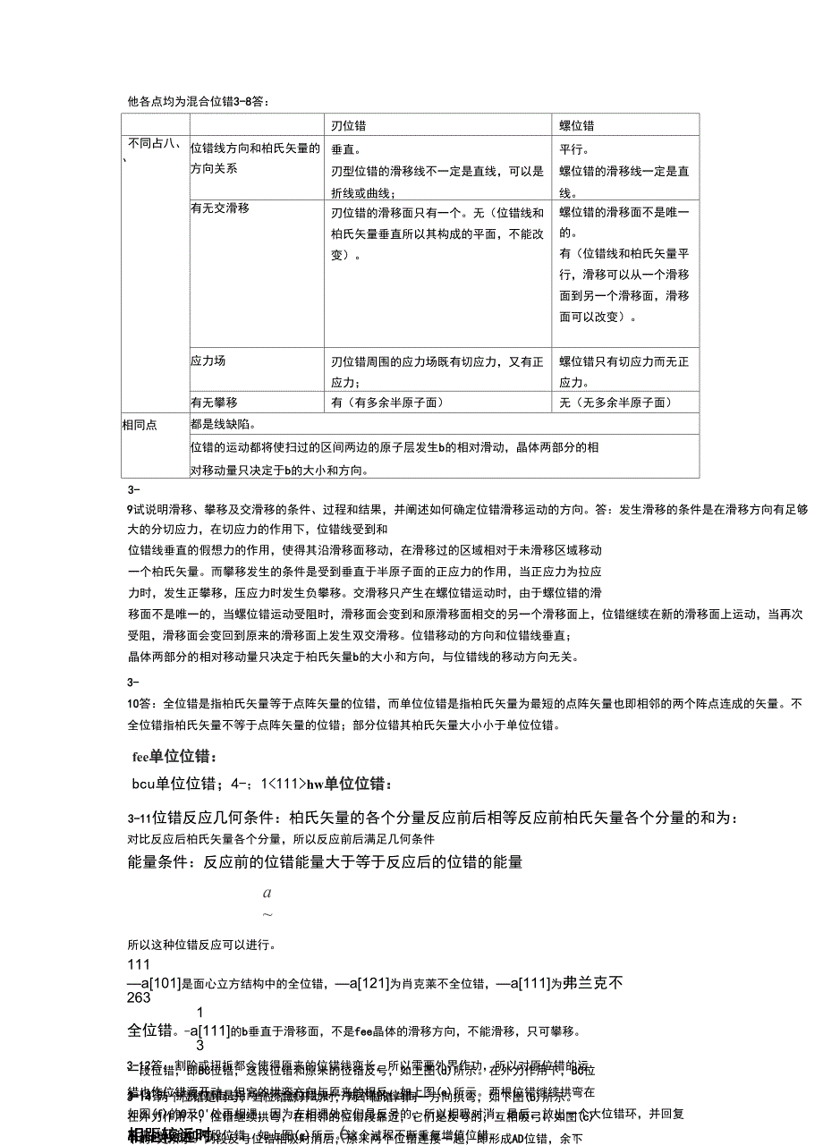 材料科学基础晶体结构缺陷课后答案_第2页