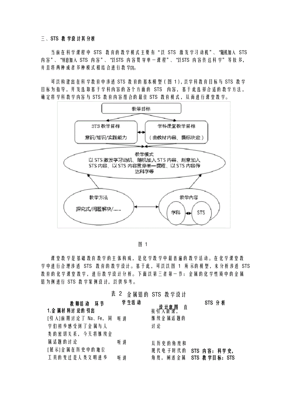 高中化学必修1中的STS教学内容及其实施_第3页