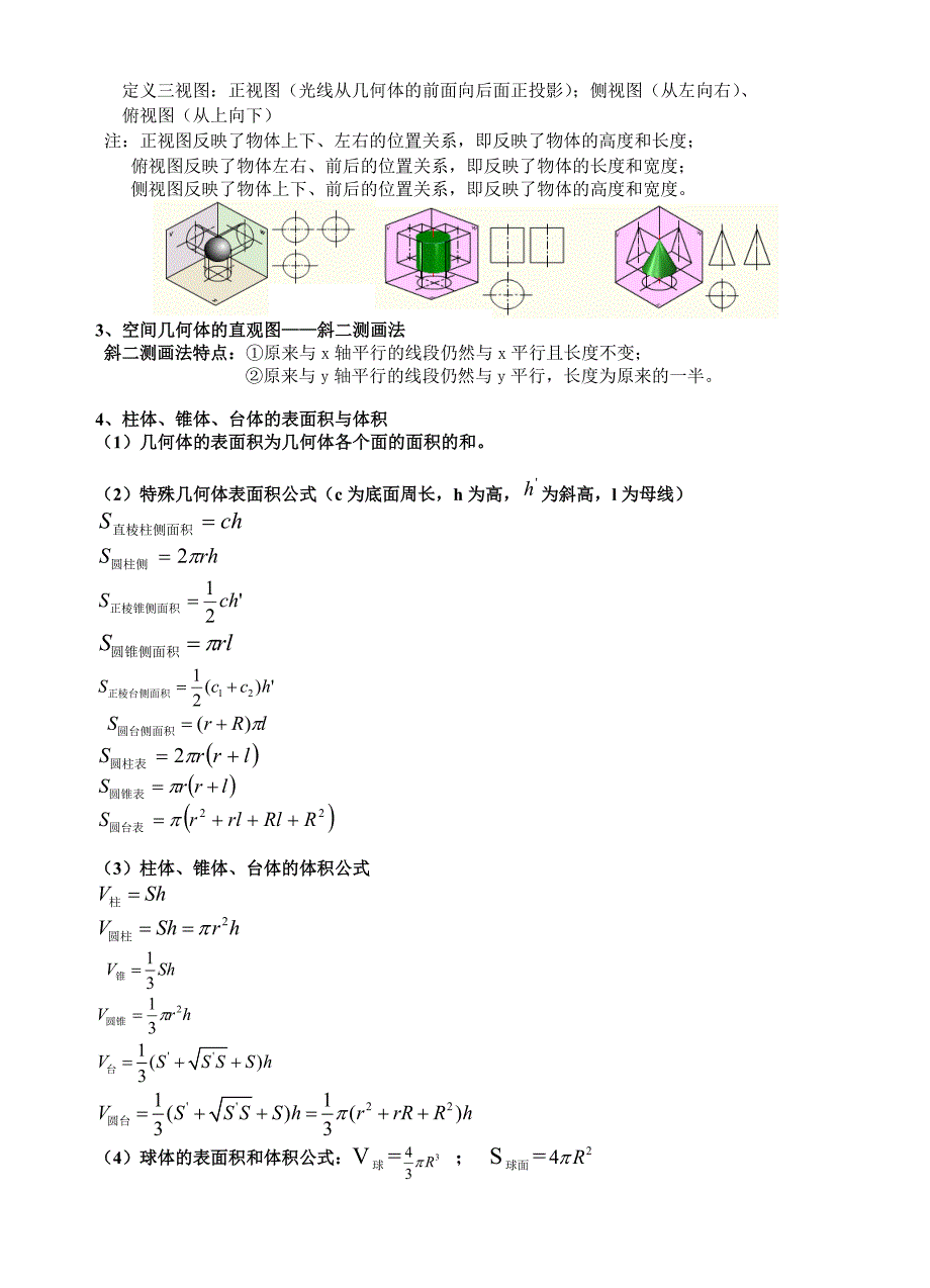 高中数学必修2知识点_第2页