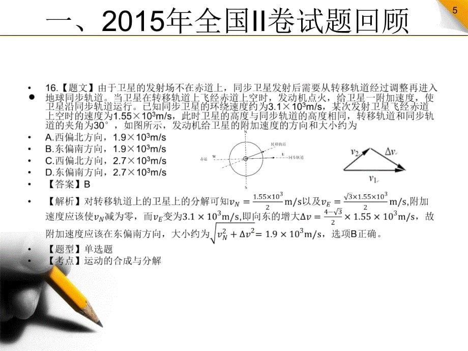 高考物理试题分析及复习策略_第5页