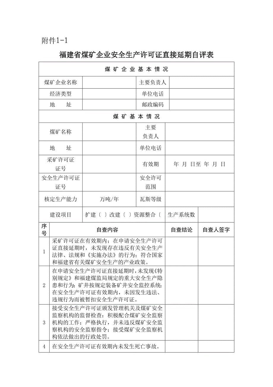 1、福建省安全生产许可证直接延期自查报告书_第5页