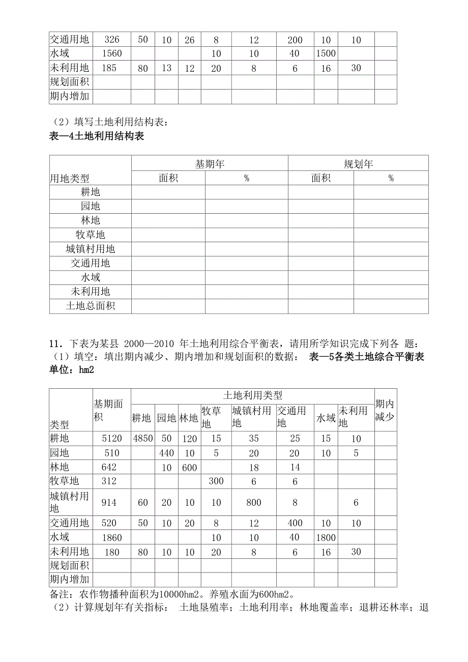 土地利用规划综合题_第3页