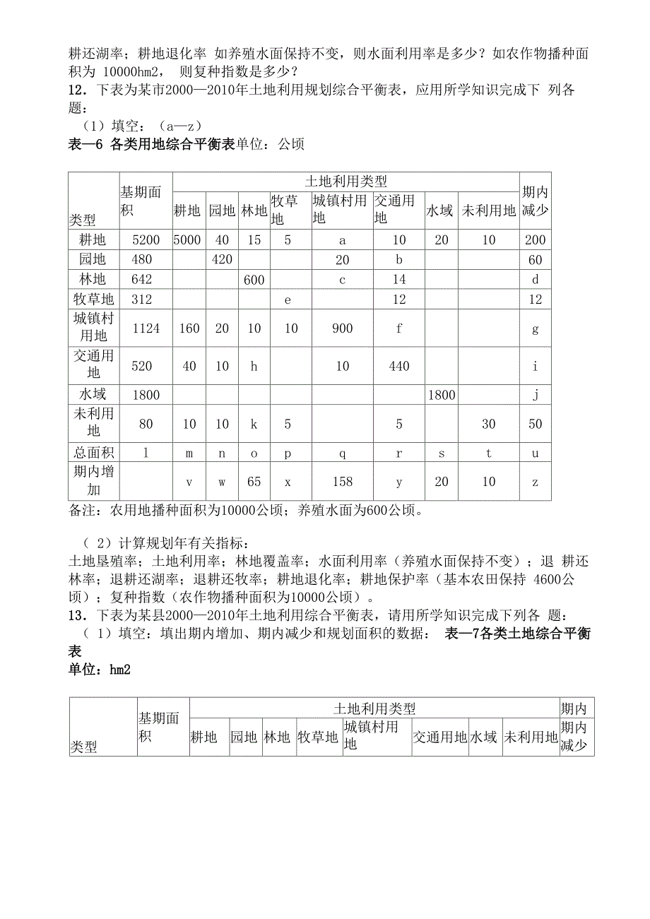 土地利用规划综合题_第4页